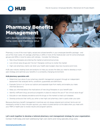HUB Benefits Pharmacy capabilities