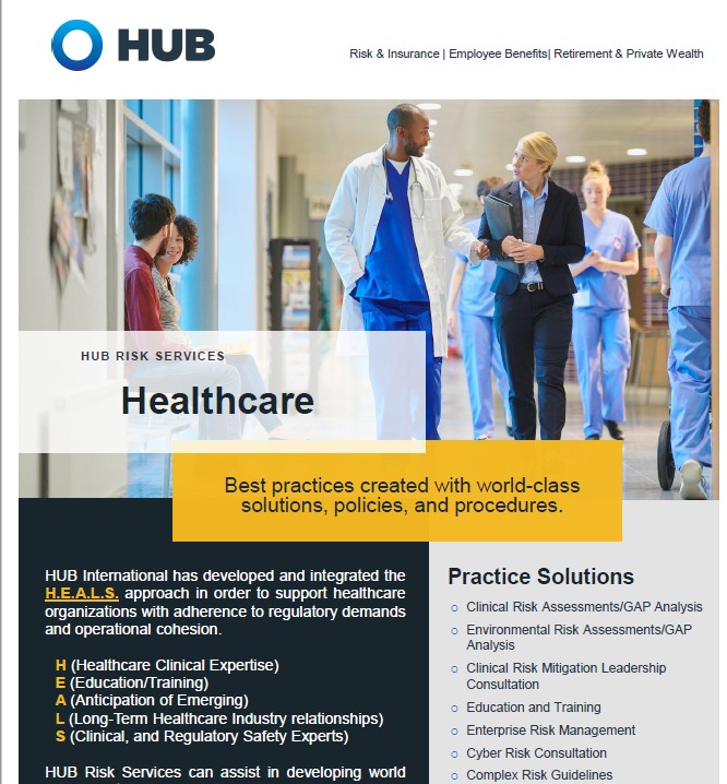 HUB Benefits Healthcare Capabilities