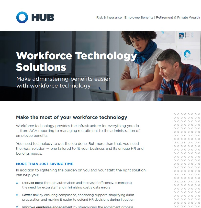 HUB Benfits Workforce Tech